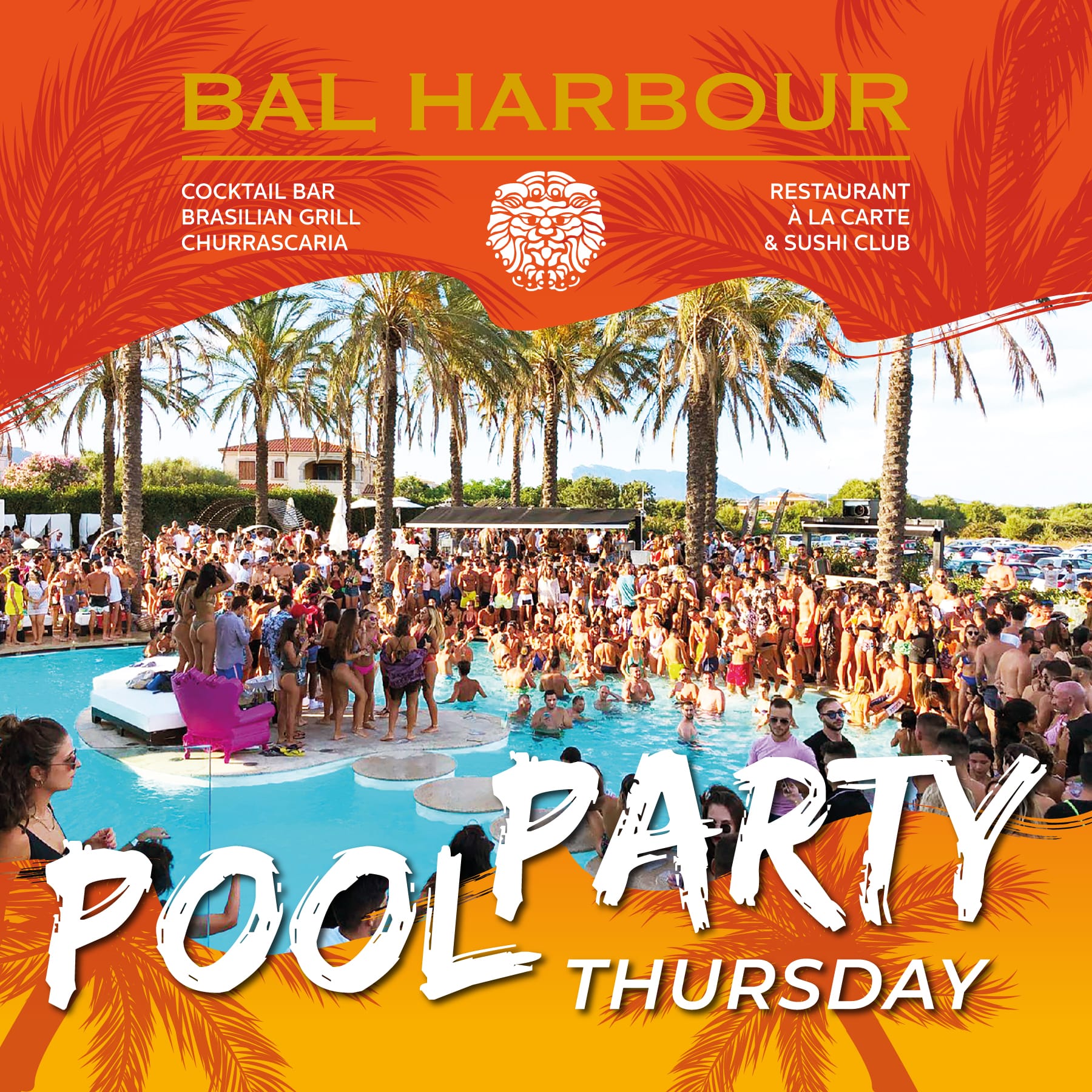 Pool Party in Piscina San Teodoro Giovedì 14 Luglio 2022 - Bal Harbour