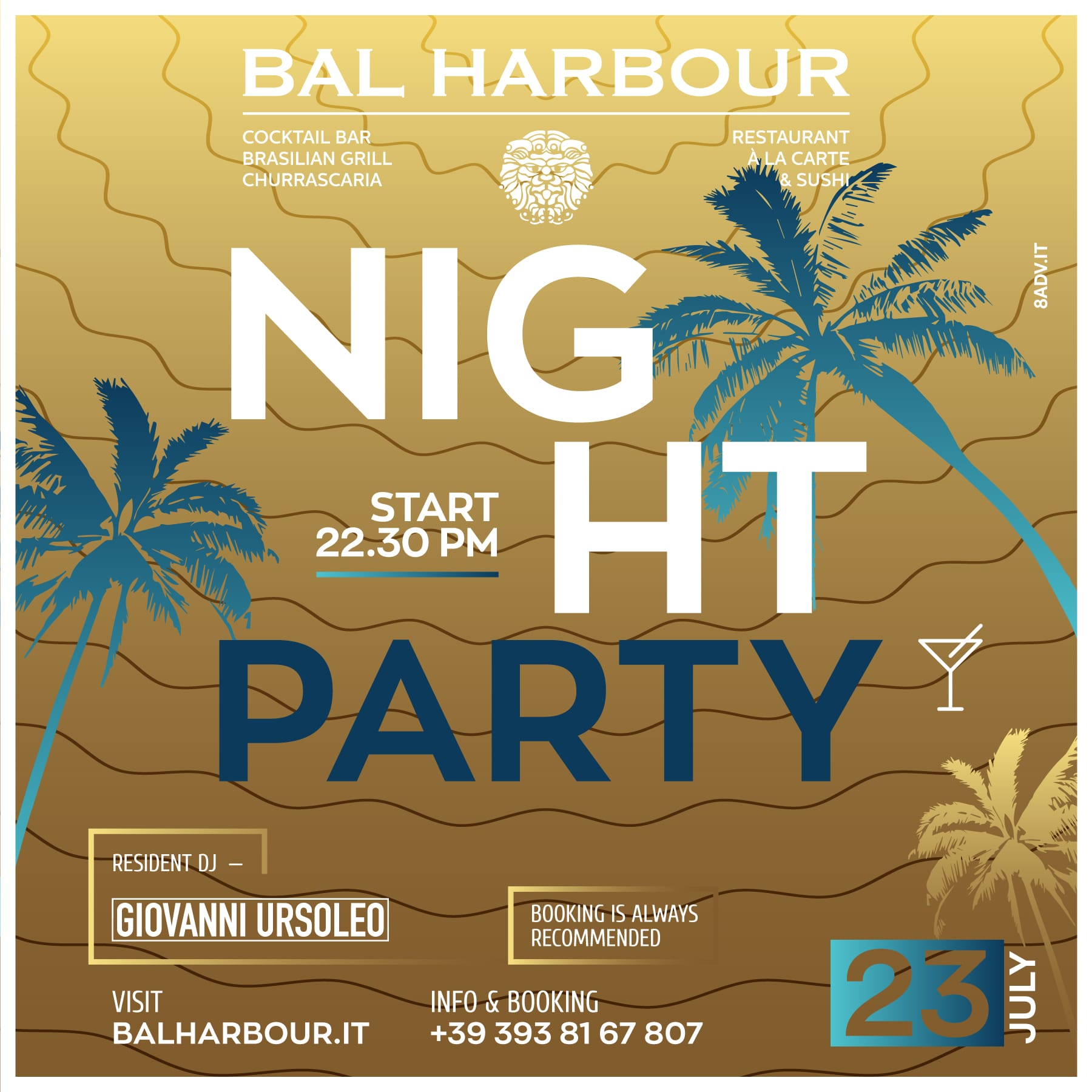 Night Party Bal Harbour - Venerdì 23 Luglio 2021 San Teodoro