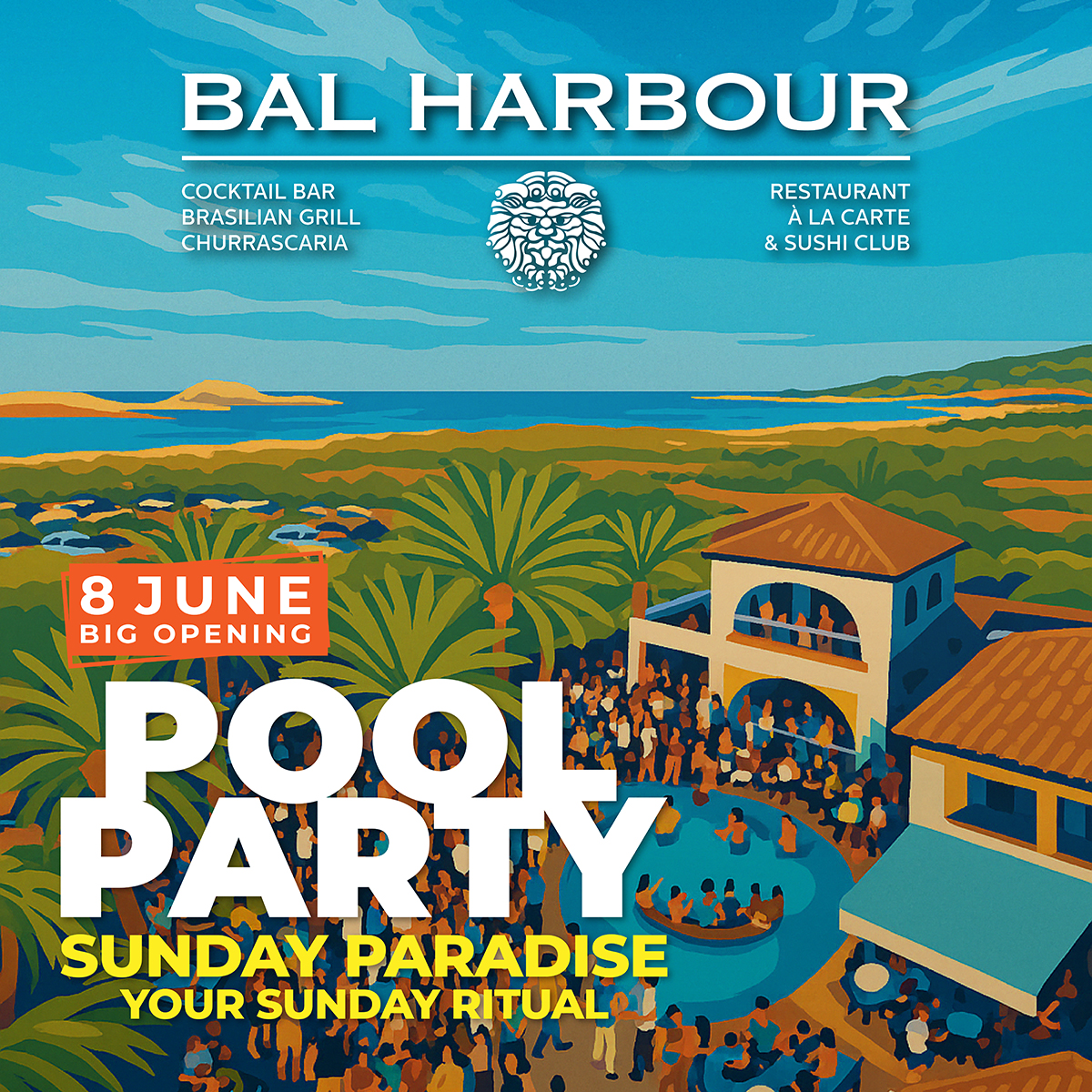 pool party sunday paradise