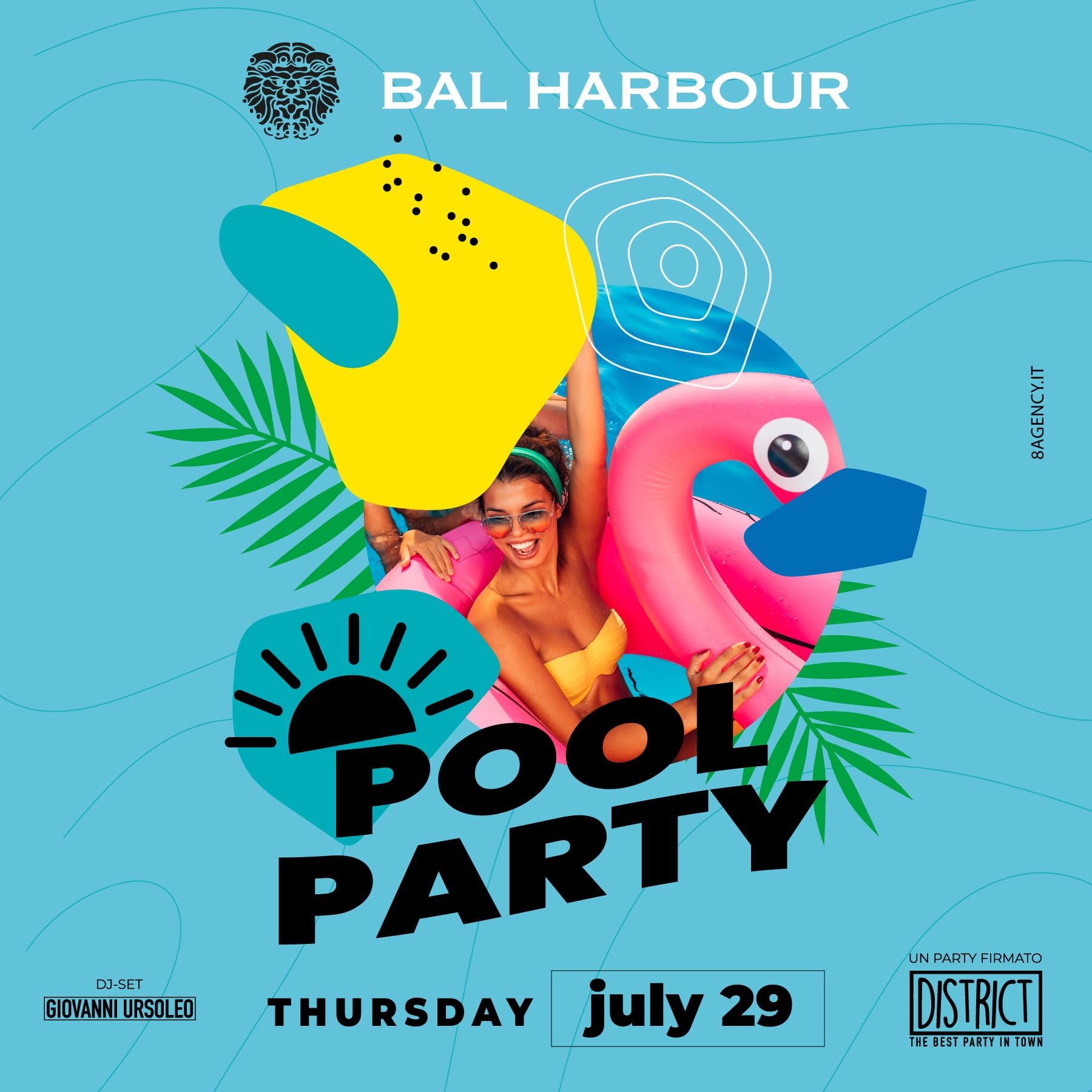 Pool Party in Piscina San Teodoro Giovedì 29 Luglio 2021 - Bal Harbour