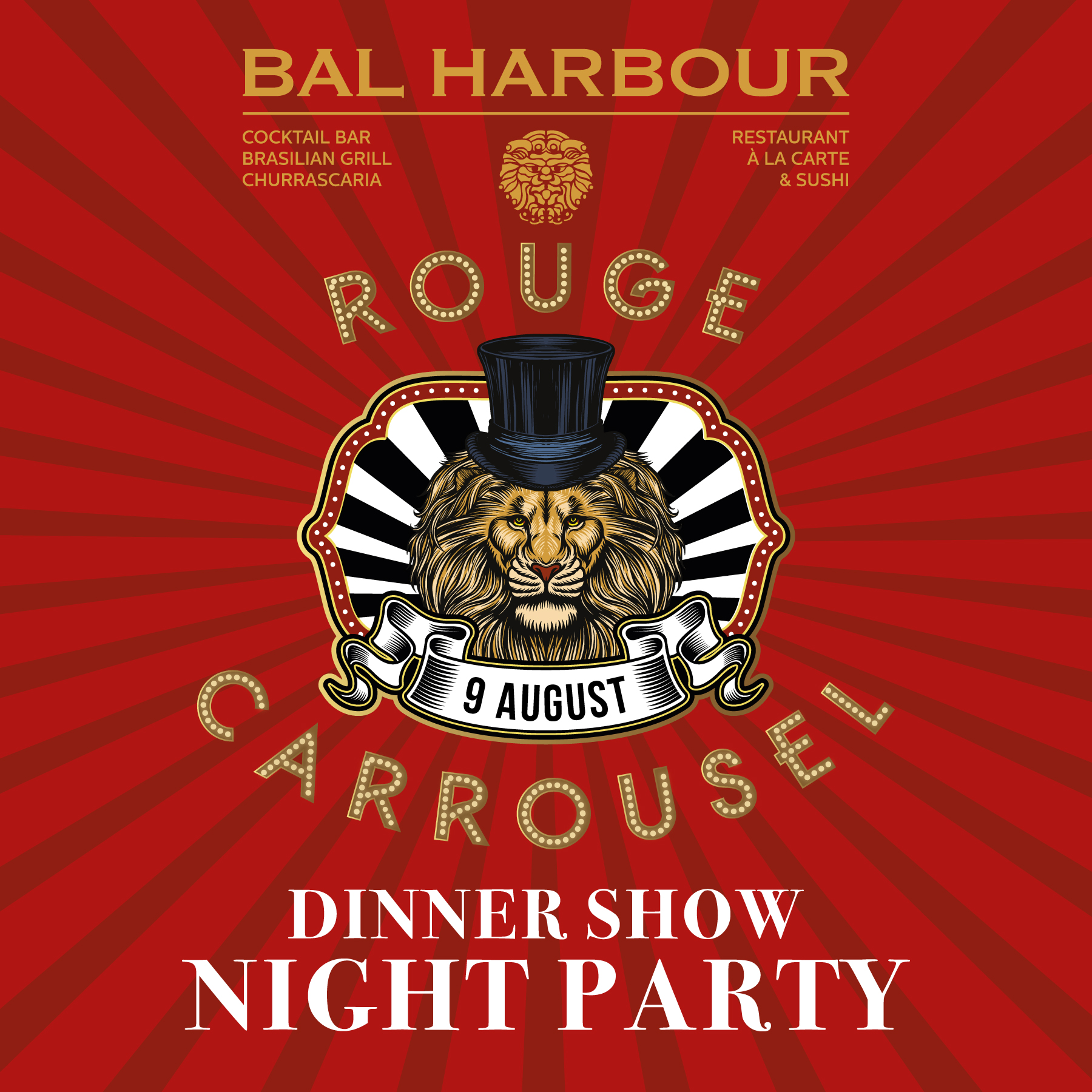 rouge carrousel dinner show night party